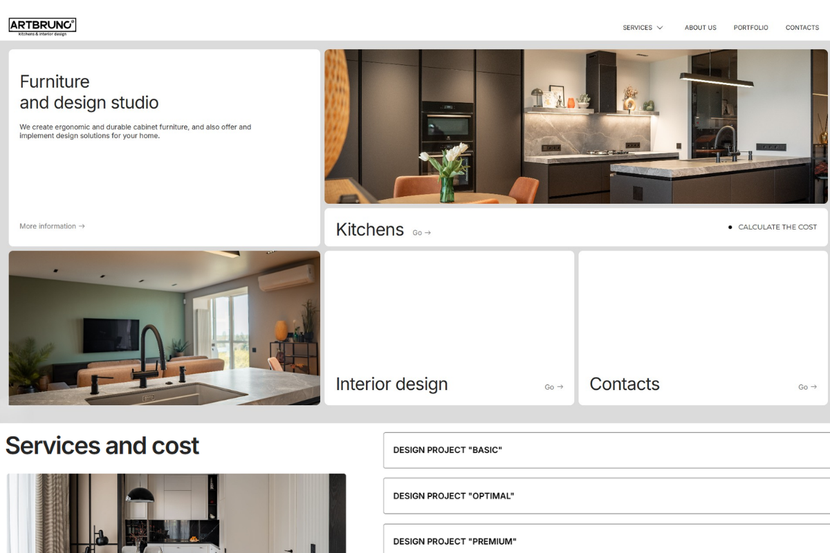 Portfolio Bruno website preview