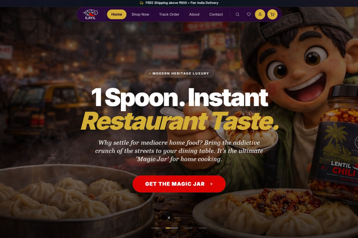 ILAYIL website preview